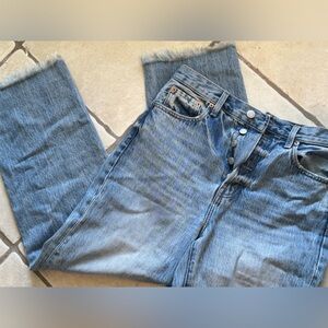 pistola Light Wash Straight Leg Jeans